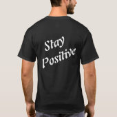 "前向きに生きる モチベーションTシャツ" Tシャツ (裏面)