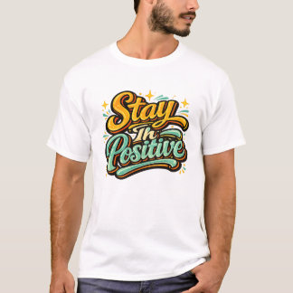前向きに生きる Tシャツ