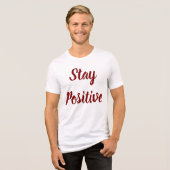 前向きに生きるTシャツ トライブレンドTシャツ (正面全面)