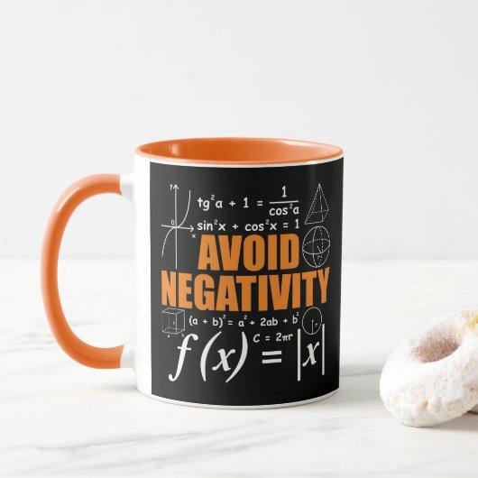 前向きに Funny Math 数学者 教師 マグカップ (ドーナツ)