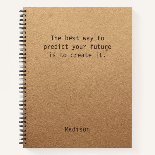 前向きやる気を起こさせるパーソナライズされたOffice会議 ノートブック (正面)