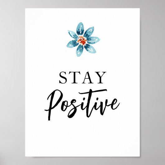 前向きやる気を起こさせる引用文ウォールアートオフィスデコール ポスター (正面)