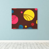 前向きよくはしゃぐ楽しモダンいカッコいい人 キャンバスプリント (インサイチュ (ウッドフロア))