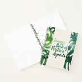 前向きアスペクト水の色パーム離れ感謝 ノートブック (内部)