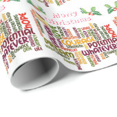 前向きクリスマスの言葉#1 ラッピングペーパー (ロールコーナー)