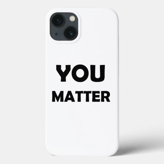 前向きデザイン- You Matter Affiメーション Case-Mate iPhoneケース (裏面)