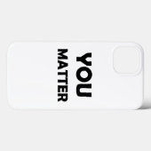 前向きデザイン- You Matter Affiメーション Case-Mate iPhoneケース (裏面 (横))