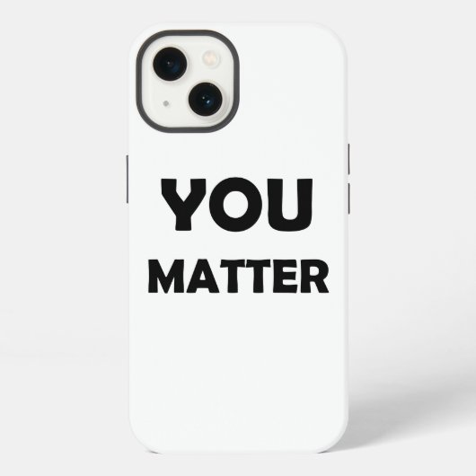 前向きデザイン- You Matter Affiメーション iPhoneケース (裏面)