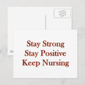 前向きナース ポストカード (正面/裏面)