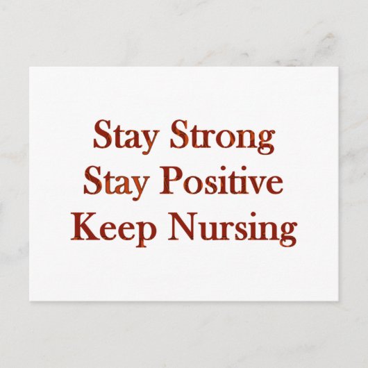 前向きナース ポストカード (正面)
