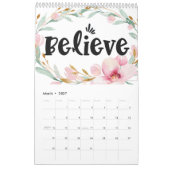 前向きバイブのみ カレンダー (3月 2027)