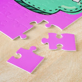 前向きパズルギフト – カスタム文字 ジグソーパズル (側面)