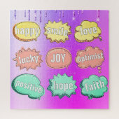 前向きパズルギフト – カスタム文字 ジグソーパズル (縦)