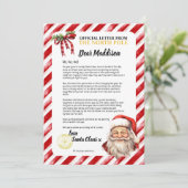 前向きパーソナライズされたいけな手紙 招待状 (スタンド正面)