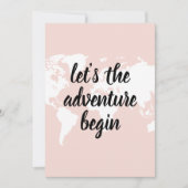 前向きピンクアドベンチャーの世界地図 シーズンカード (正面)