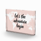 前向きピンクアドベンチャーの世界地図 フォトブロック (右)