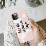 前向きピンクアドベンチャーの世界地図 iPhone 11Pro MAXケース<br><div class="desc">前向きピンクアドベンチャーの世界地図</div>