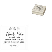 前向きフィードバックありがとう先生 ラバースタンプ (押印)