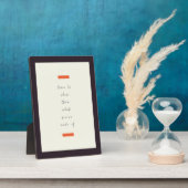 前向きマインド感動的/やる気を起こさせる引用文 フォトプラーク (側面)