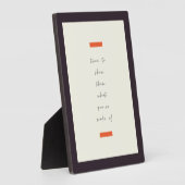 前向きマインド感動的/やる気を起こさせる引用文 フォトプラーク (側面)