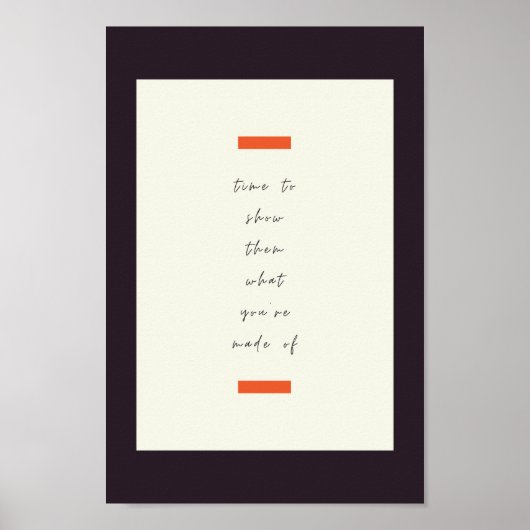 前向きマインド感動的/やる気を起こさせる引用文 ポスター (正面)