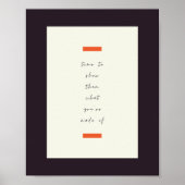 前向きマインド感動的/やる気を起こさせる引用文 ポスター (正面)