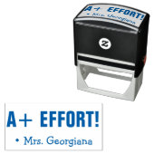 「前向き努力！」 マーキングゴム印 セルフインキングスタンプ (インサイチュ)