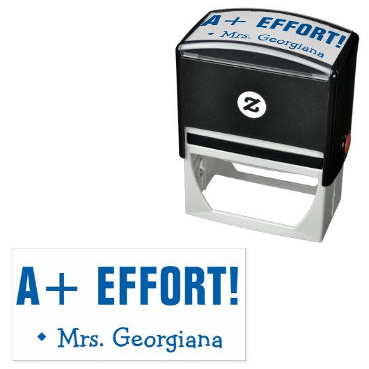 「前向き努力!」 マーキングゴム印 セルフインキングスタンプ (インサイチュ)