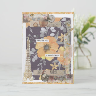 前向き勇気付けられる感動的グリーティングカード サンキューカード