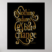 前向き変更やる気を起こさせる引用文 ポスター (正面)