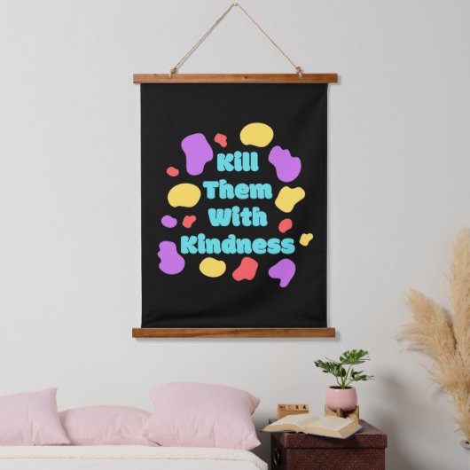 前向き姿勢感動的陽性 吊り下げ型タペストリー (寝室)