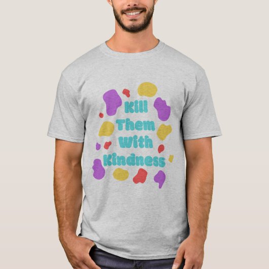 前向き姿勢感動的陽性 Tシャツ (正面)