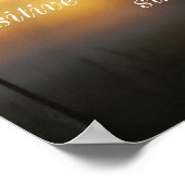 前向き姿勢日感動的出ポスター ポスター (角)