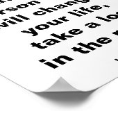 前向き引用文ゴーゲッター日常生活の意図 ポスター (角)