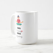 前向き引用文タイポグラフィ コーヒーマグカップ (正面左)