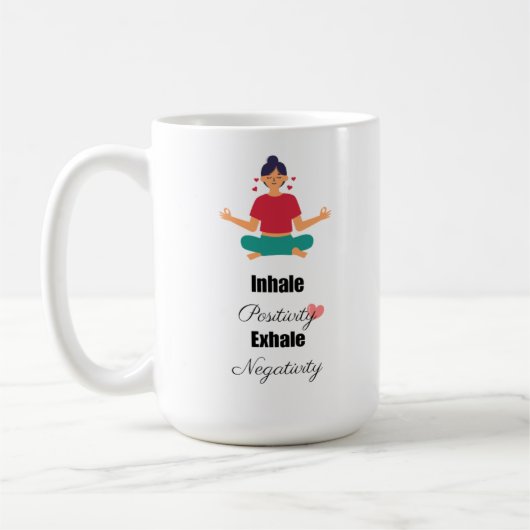 前向き引用文タイポグラフィ コーヒーマグカップ (左)