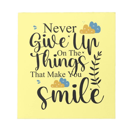 前向き引用文メンタルヘルス ノートパッド (正面)