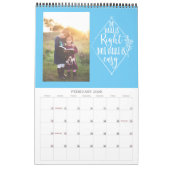 前向き引用文家族の写真カレンダー祖父母 カレンダー (2月 2026)