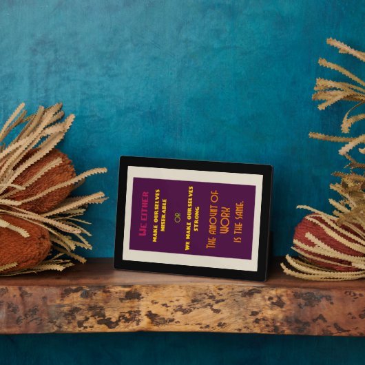 前向き引用文 フォトプラーク (側面)