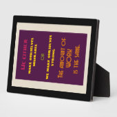 前向き引用文 フォトプラーク (側面)