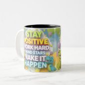 前向き引用文 – 恐竜テーマ ツートーンマグカップ (正面左)