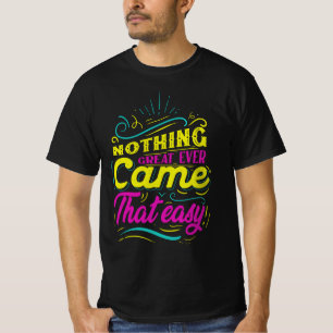 前向き引用文Tシャツ Tシャツ
