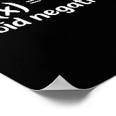 前向き思考の数学の方程式 モチベーション ポスター (角)