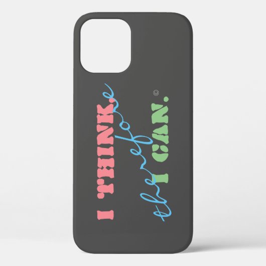 前向き思考 iPhone 12 ケース Case-Mate iPhoneケース (裏面)