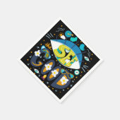 前向き感動的鮮やか引用文 スタンダードカクテルナプキン (角)