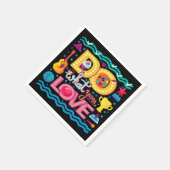 前向き感動的鮮やか引用文 スタンダードカクテルナプキン (角)