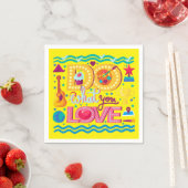 前向き感動的鮮やか引用文 スタンダードカクテルナプキン (インサイチュ)