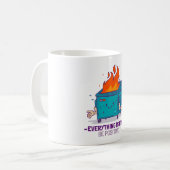 前向き感動的 コーヒーマグカップ (正面左)