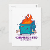 前向き感動的 ポストカード (正面/裏面)