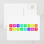 前向き態度 ポストカード (正面/裏面)